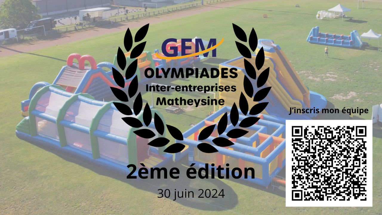 Affiche olympiades 2024 + qrcode